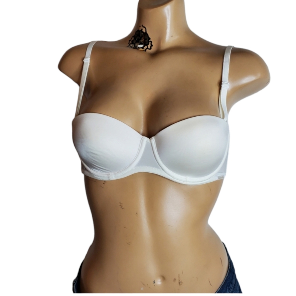 Calvin Klein white strapless bra size 34C